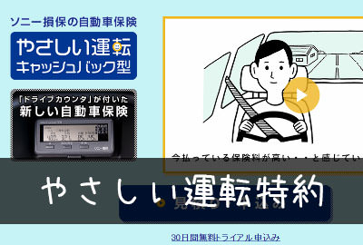 ソニー損保の やさしい運転キャッシュバック型 は得なのか 任意保険が詳しく分かるサイト